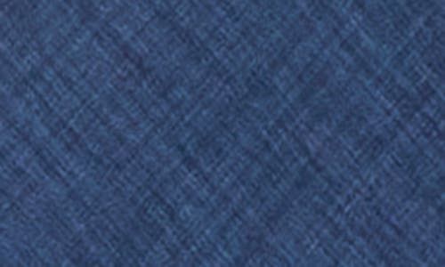 Shop Dkny Flutter Sleeve Smocked Waist Fit & Flare Dress In Denim