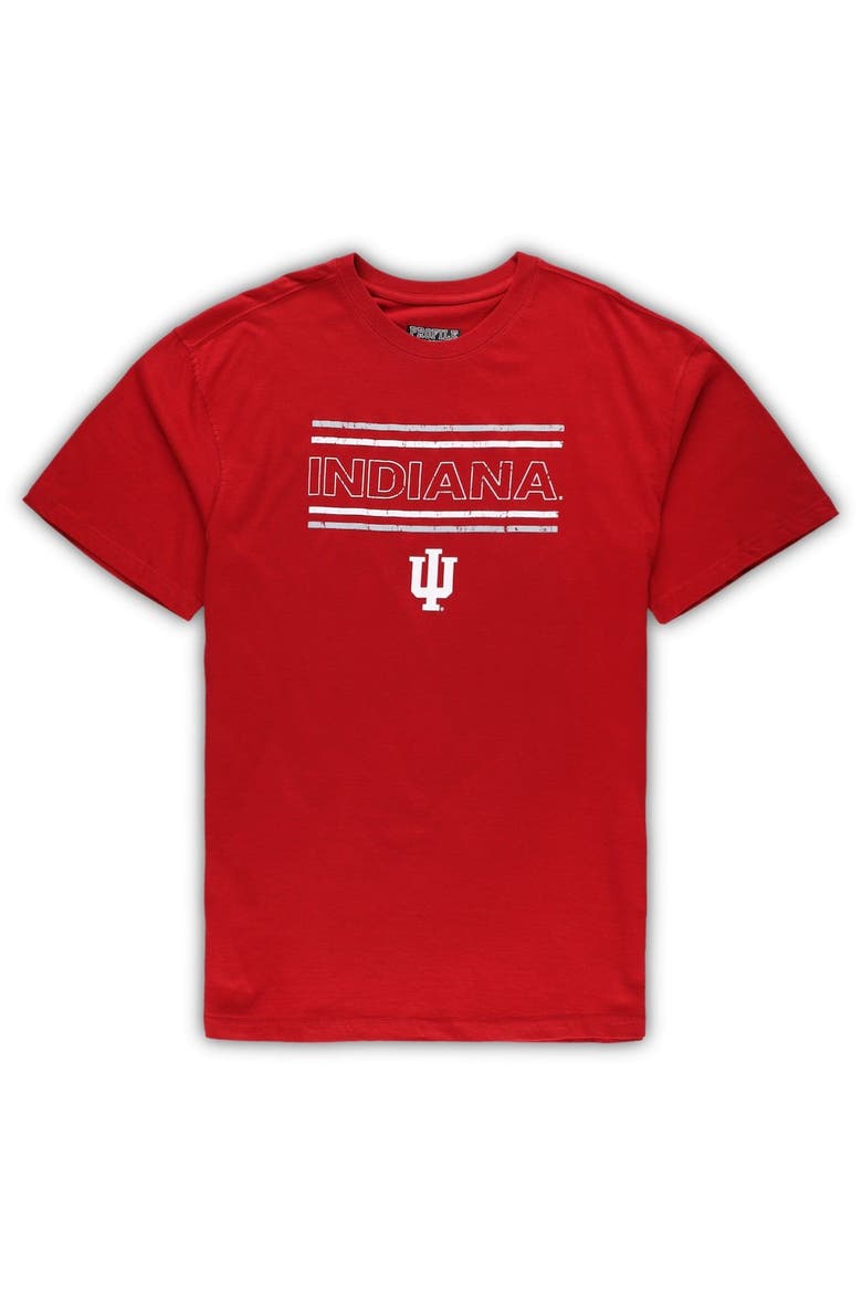 Men's Concepts Sport Crimson/Gray Indiana Hoosiers Big & Tall Plaid Pants Sleep Set, Alternate, color, Crimson