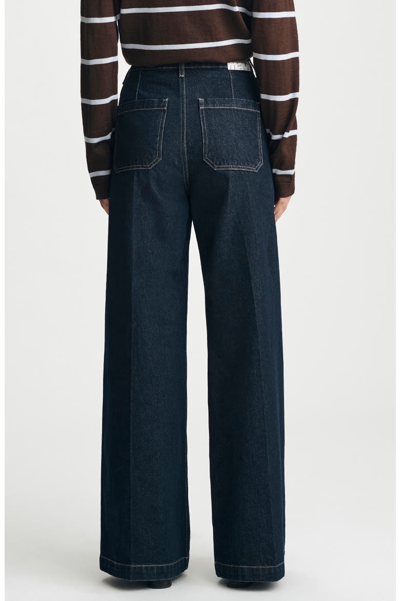 Christine Patch Pocket Wide Leg Jeans, Alternate, color, RINSE CLASSIC DENIM