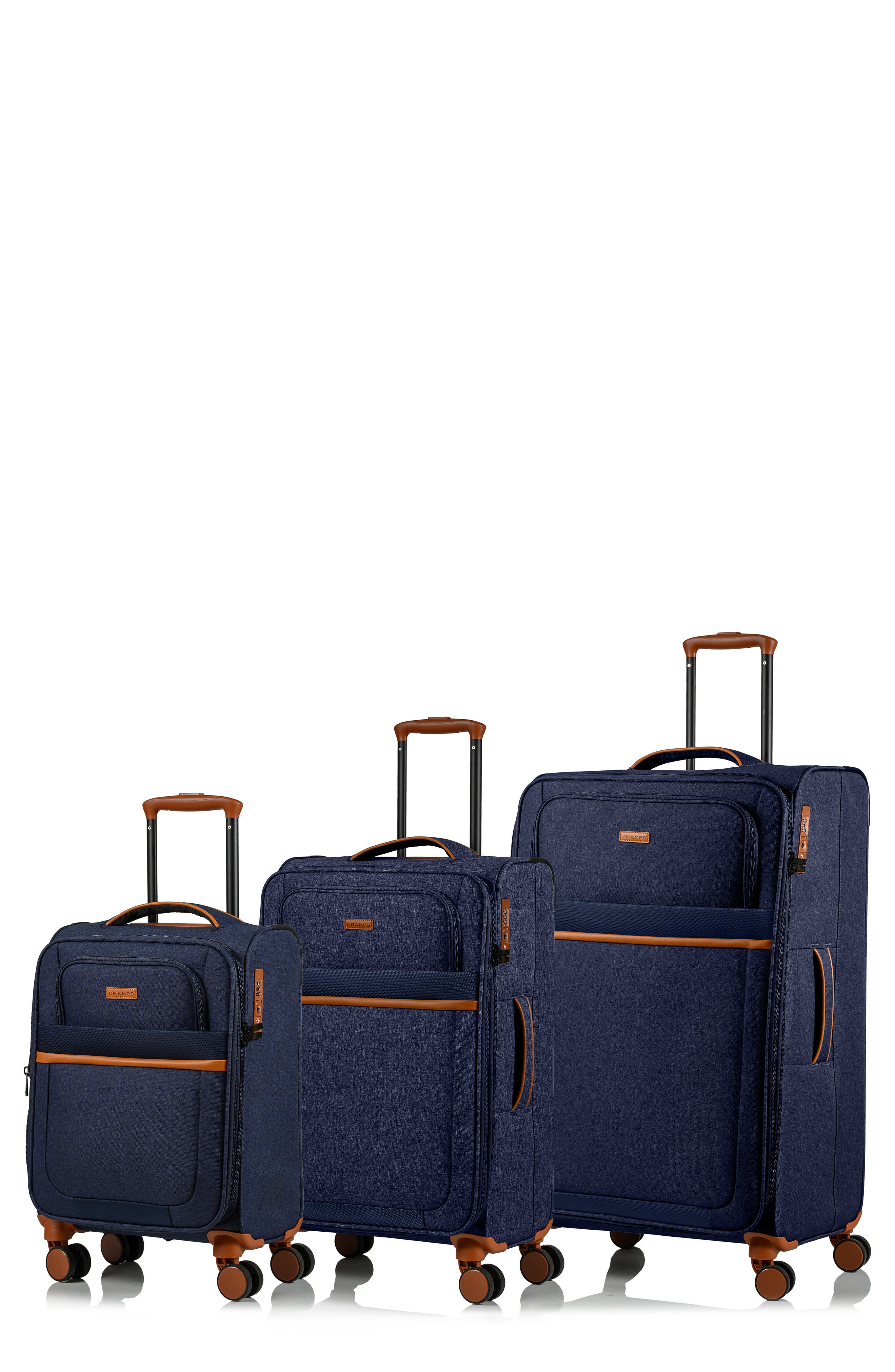 CHAMPS Classic II Luggage 3-Piece Set, Main, color, 