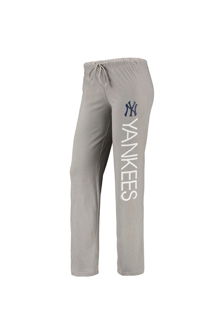 Women's Concepts Sport Gray/Navy New York Yankees Meter Muscle Tank Top & Pants Sleep Set, Alternate, color, Gray