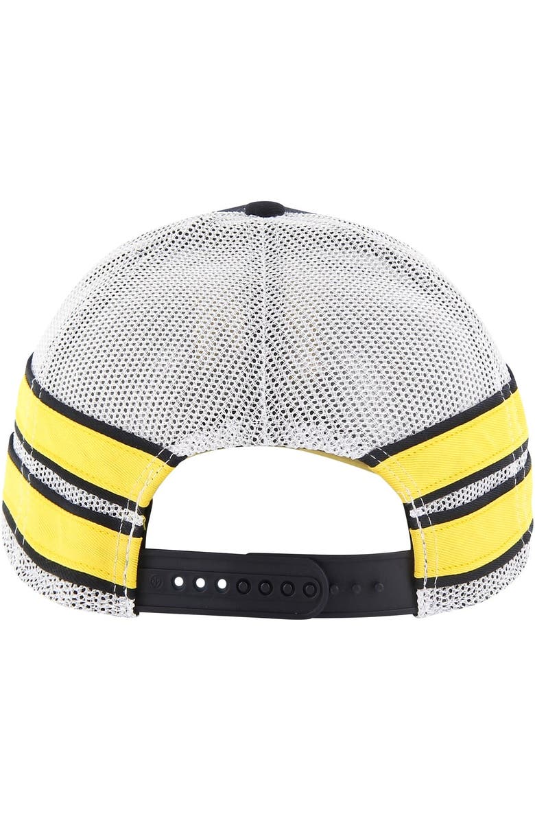 '47 Men's '47 Navy Michigan Wolverines Straight Eight Adjustable Trucker Hat, Alternate, color, Navy