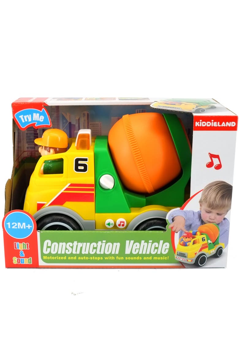 Cement Mixer Motorized Construction Toy Vehicle, Alternate, color, Multicolored