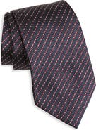 ZEGNA TIES Stripe Mulberry Silk Tie