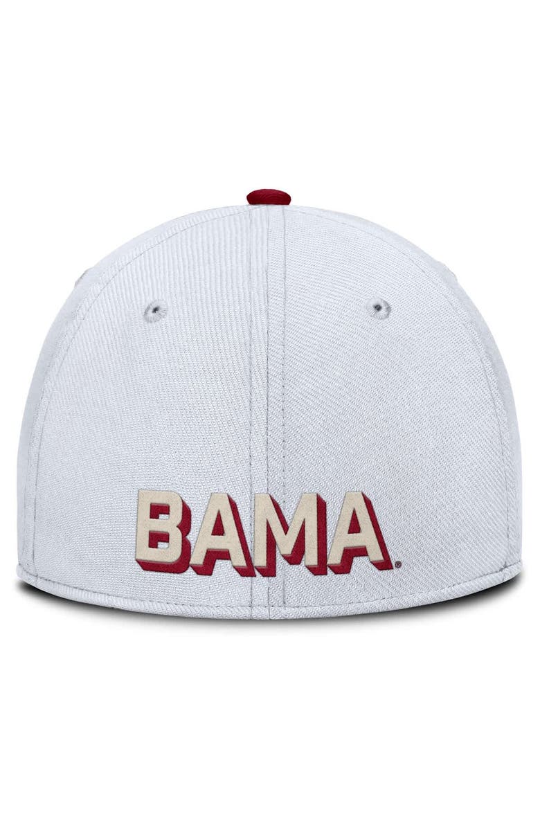 Nike Men's Nike White Alabama Crimson Tide Legacy Rise Performance Flex Hat, Alternate, color,
