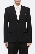 Helmut Lang Zip Classic Ponte Knit Blazer