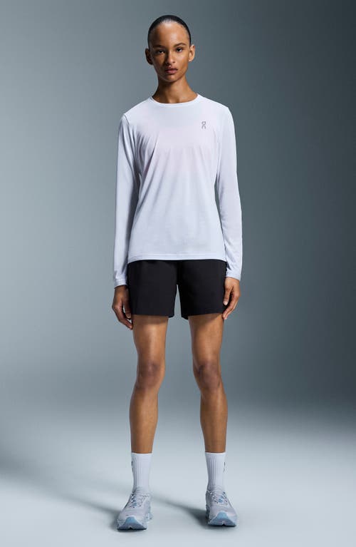 On Core Lg Sleeve Running T-shirt In White