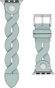 Tory Burch Braided Leather 20mm Apple Watch® Watchband