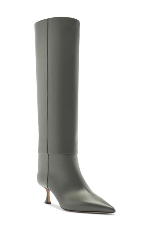 Brena Pointed Toe Knee High Boot (Women)