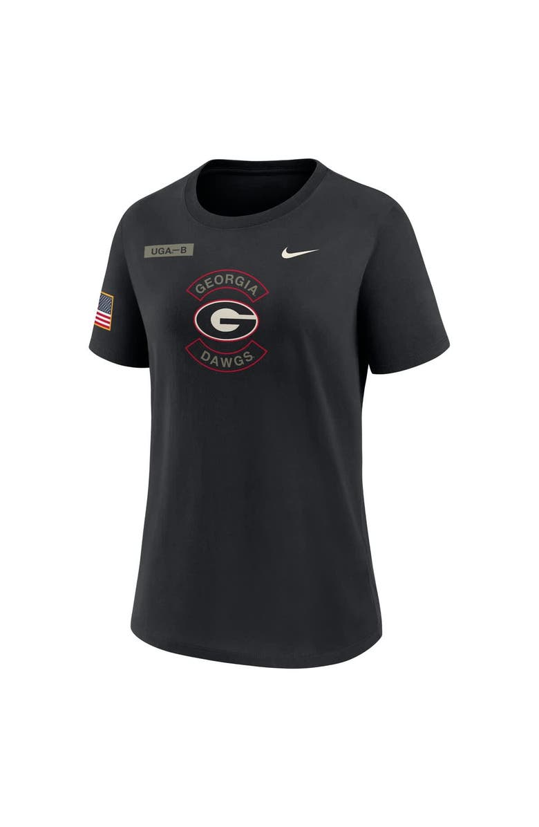 Nike Women's Nike Black Georgia Bulldogs 2025 Military Appreciation Dri-FIT T-Shirt, Alternate, color, Black