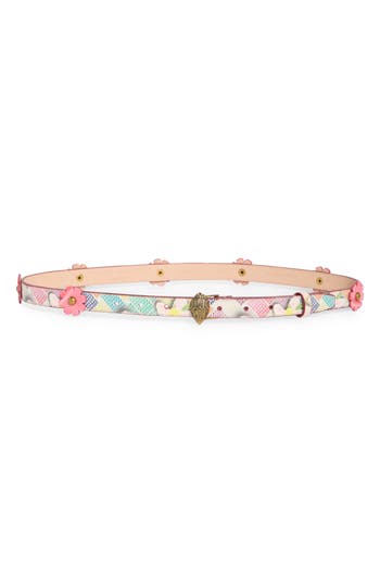 Kurt Geiger London Flower Belt In Multi