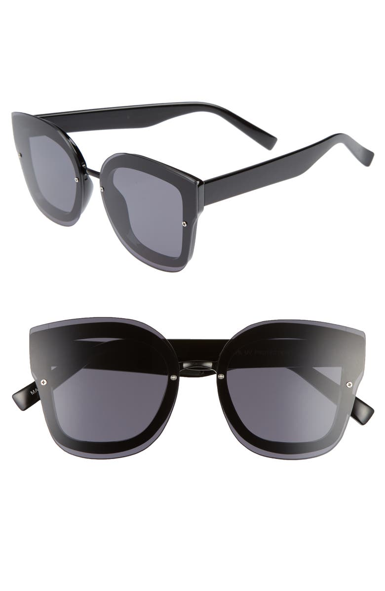 BP. 50mm Squared-Off Sunglasses, Main, color, 