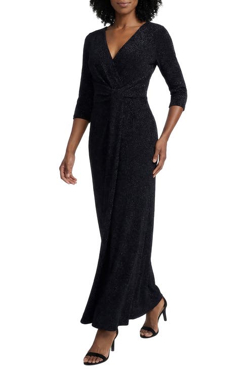 Metallic Knit Cocktail Dress