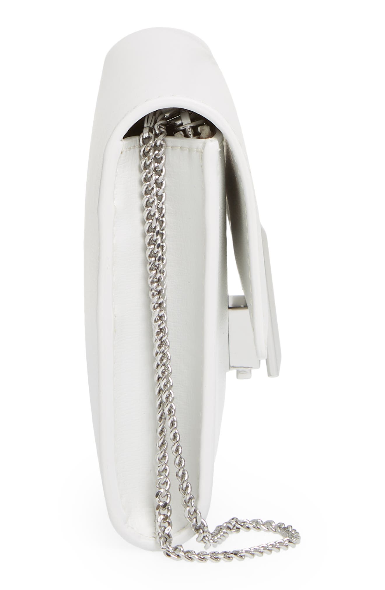 BOSS Mini Nathalie Leather Wristlet Clutch, Alternate, color, 