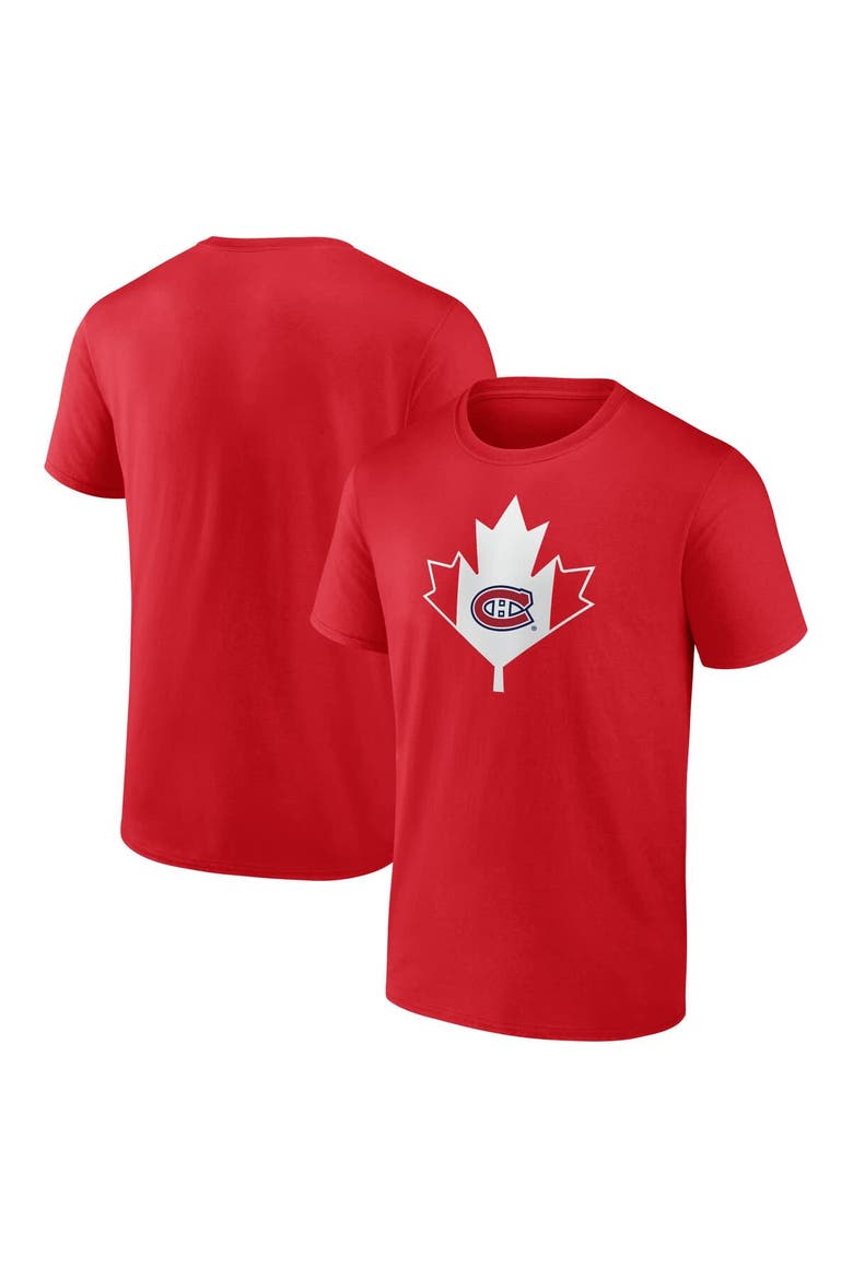 Men's  Red Montreal Canadiens Canada Day T-Shirt, Main, color, Red