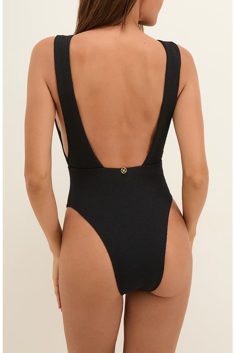 Fir Elisa Candice One-Piece Swimsuit, Alternate, color, BLACK