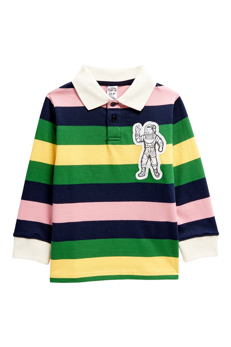 Kids' Funnies Long Sleeve Polo, Main, color, NAVY BLAZE