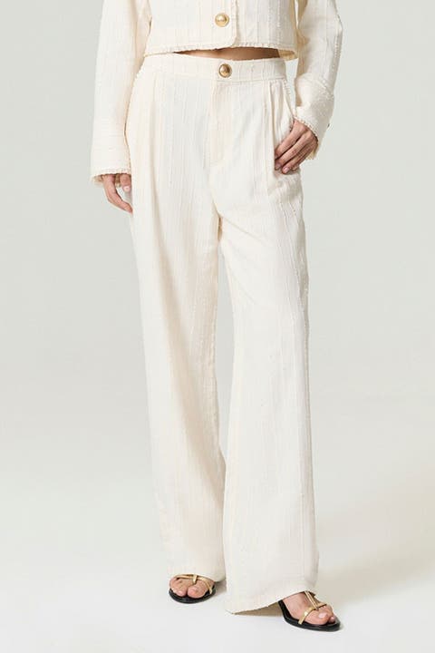 Ruffle Trim Detailed Pants