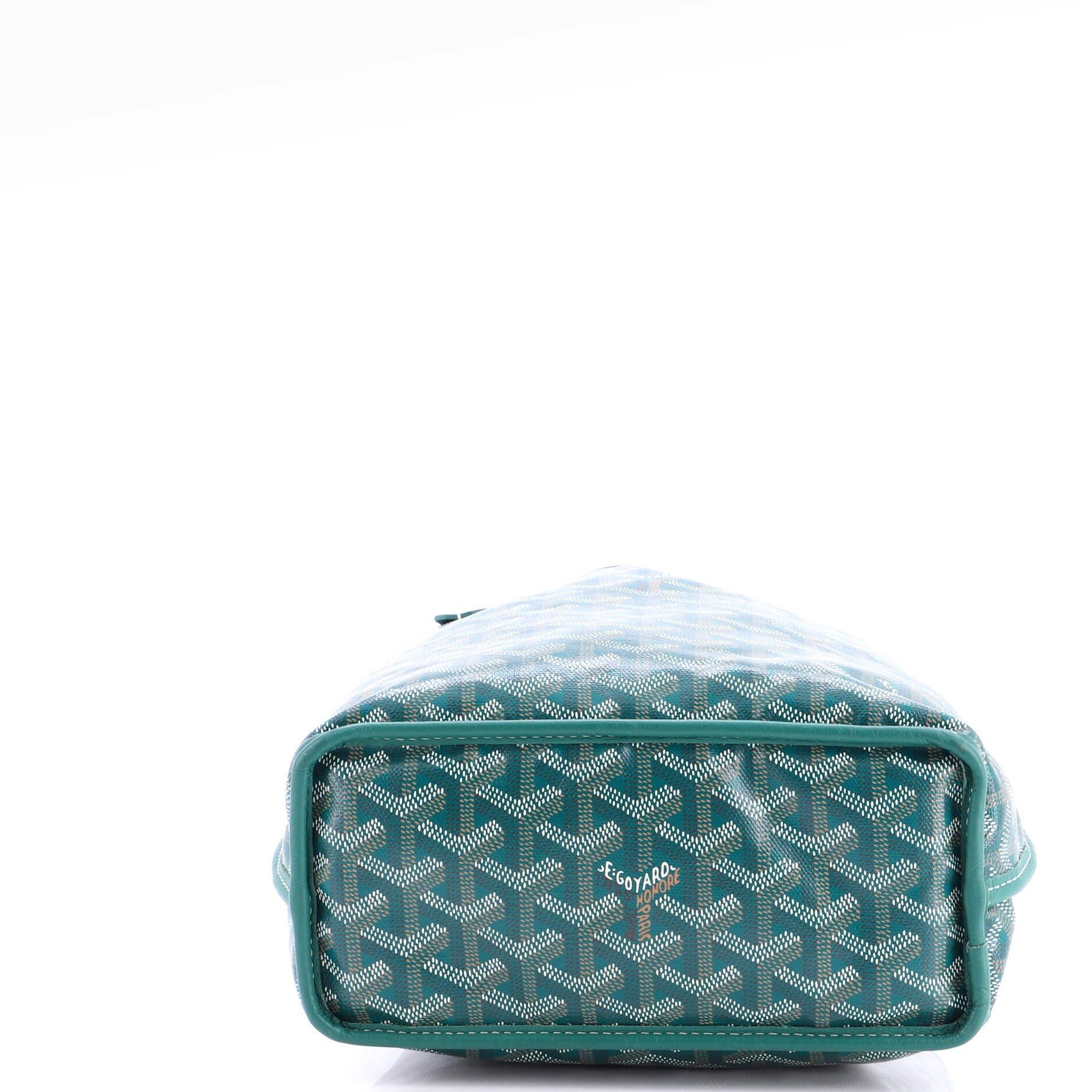 Pre-Owned Goyard Anjou Reversible Tote Coated Canvas Mini, Alternate, color, Green