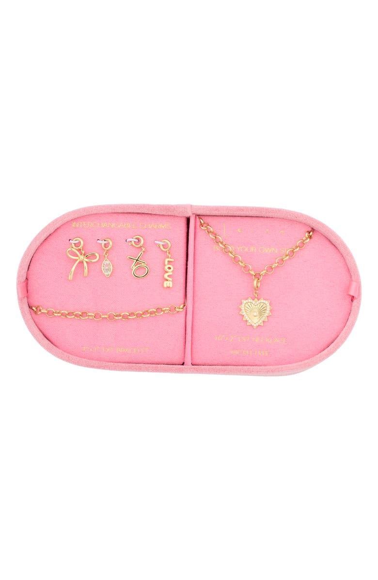 Leith Interchangeable Charm Necklace & Bracelet Set, Main, color,