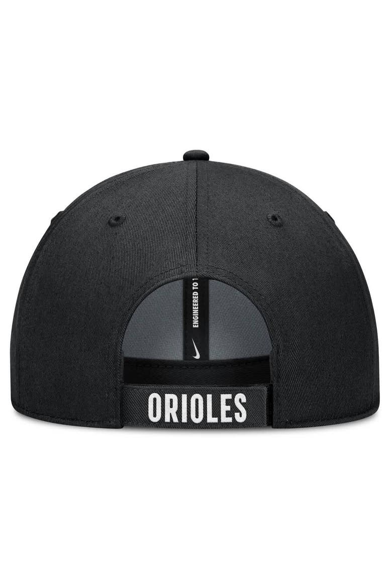Men's Nike White/Black Baltimore Orioles Club Performance Adjustable Hat, Alternate, color, White