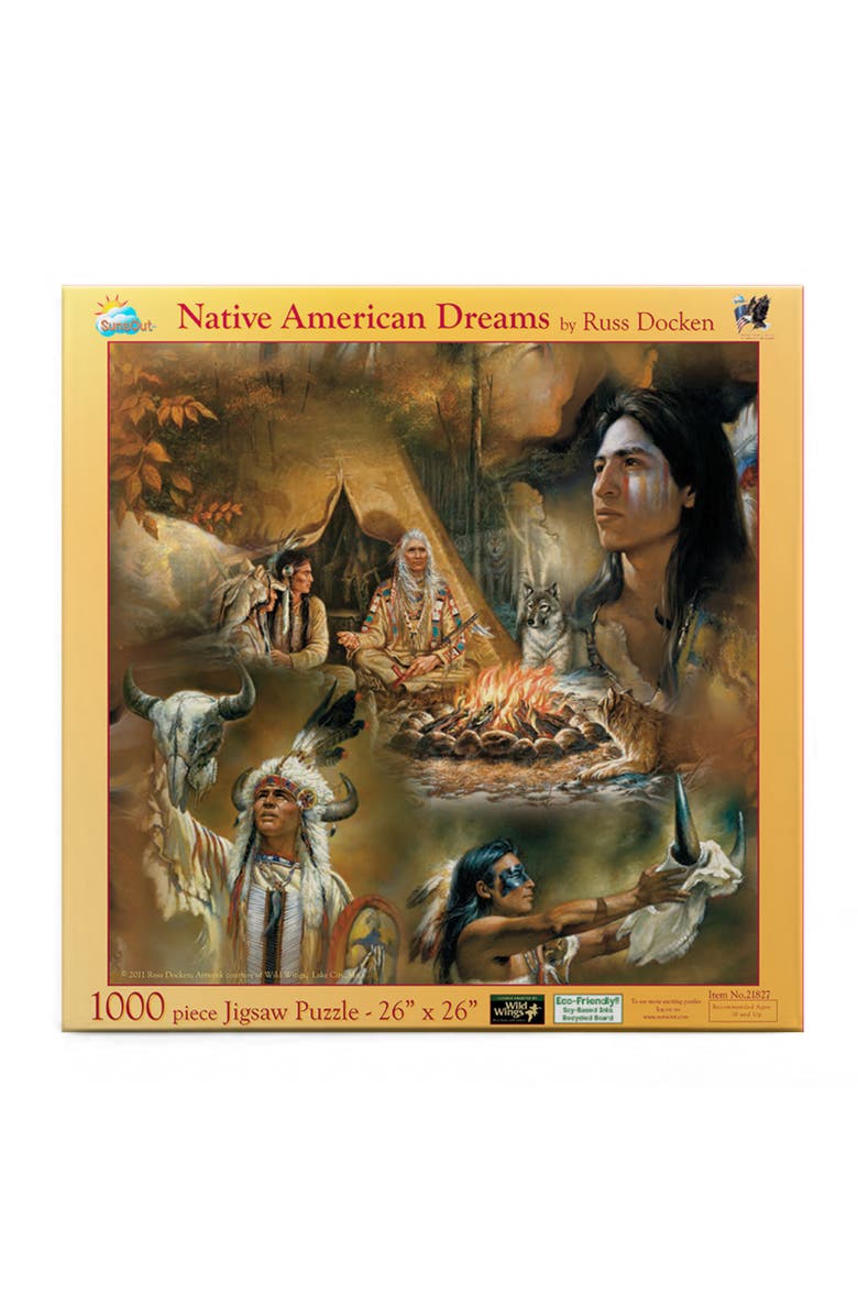 Sunsout Native American Dreams 1000 piece Jigsaw Puzzle for Adults, Alternate, color, Multicolor
