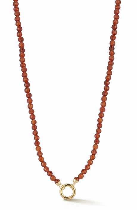 Ember Fine Jewelry 14K Gold Beaded Clasp Necklace