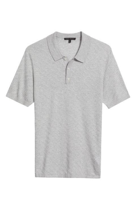 Skelling Textured Polo Sweater