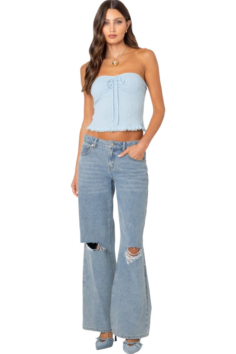 Lacey Tube Top, Alternate, color, LIGHT-BLUE