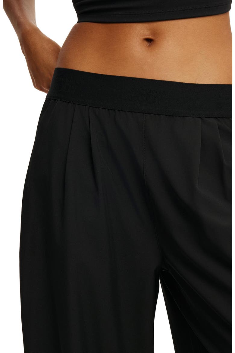 Women's Active Studio Woven Elastic Pant, Alternate, color, Black