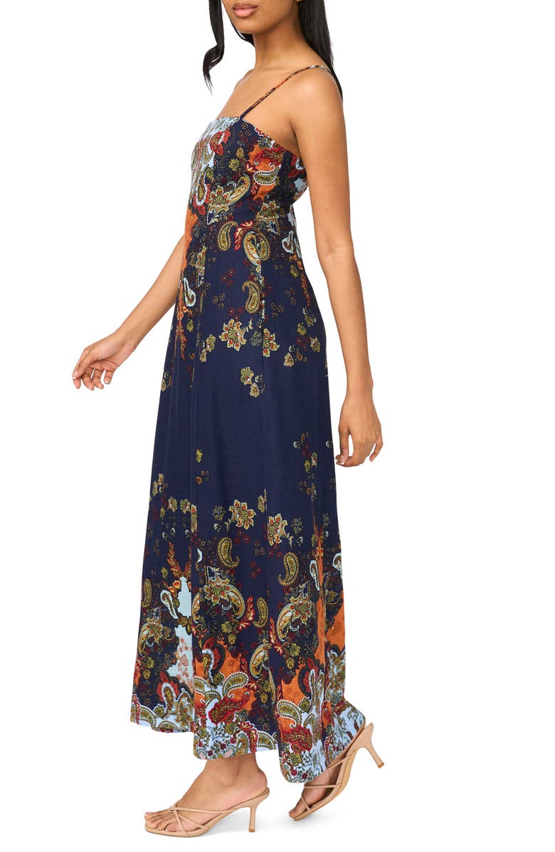 Parker Square Neck Maxi Dress, Alternate, color, Blue Bouquet