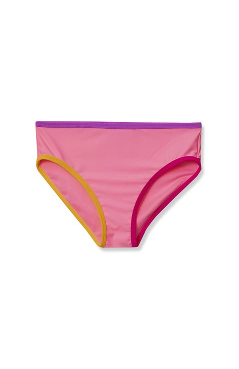 Girls Chlorine Resistant Contrast Bikini Bottoms
