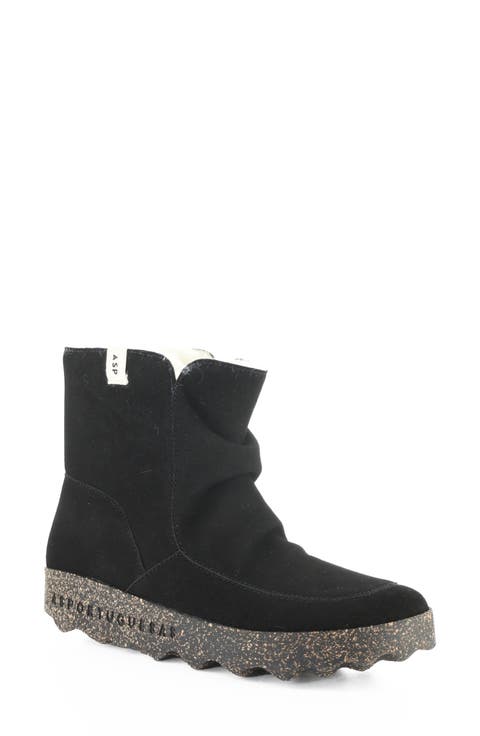 Cuff Faux Shearling Bootie