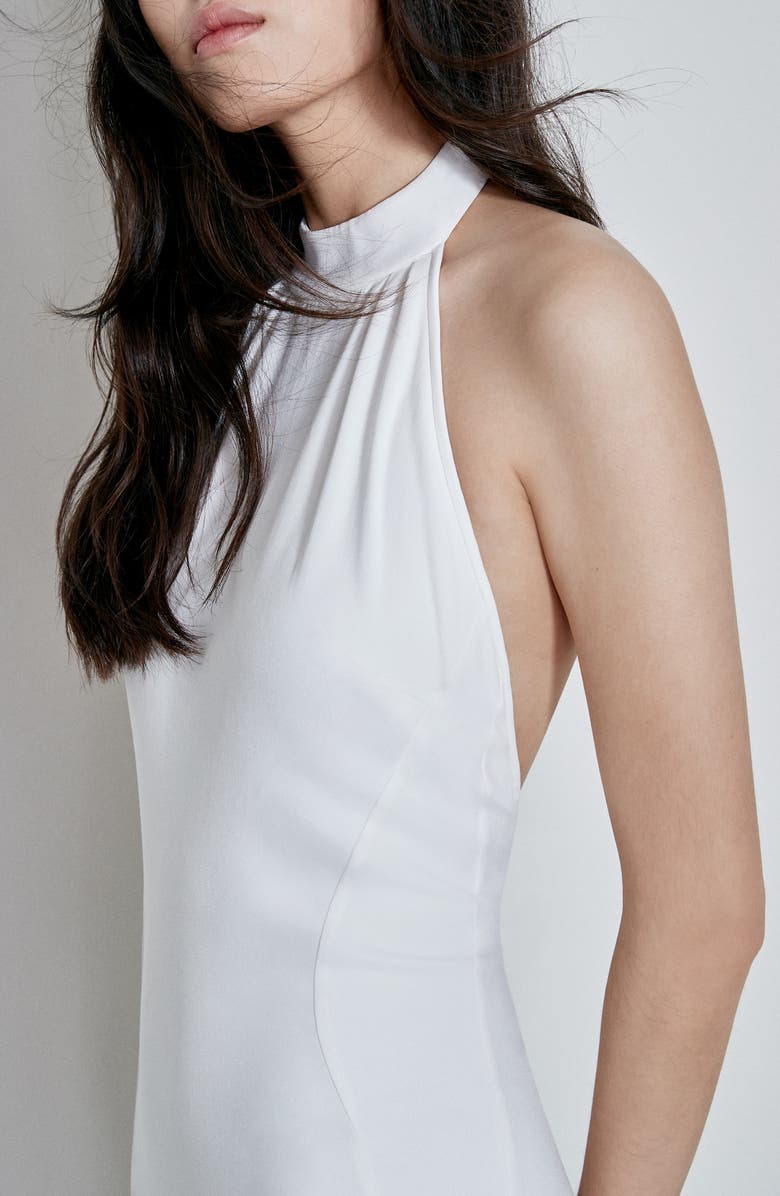 Stella McCartney F18 Magnolia Halter Wedding Dress, Alternate, color, 