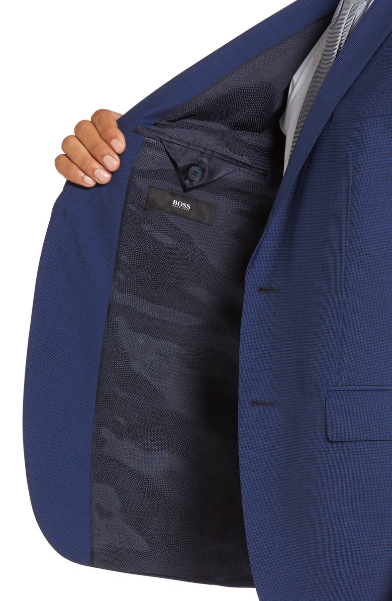 BOSS Trim Fit Solid Wool Suit, Alternate, color,