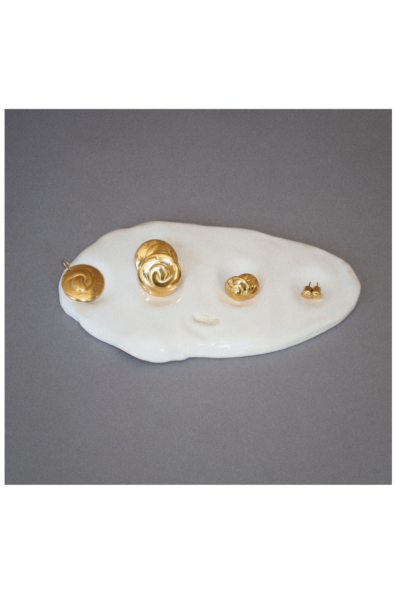 Bold Billow Earrings, Alternate, color, Gold