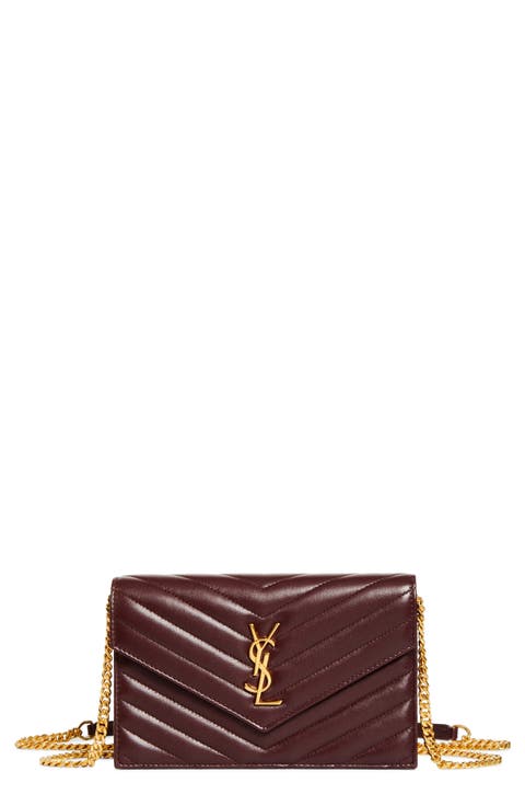 Cassandre Quilted Leather Wallet on a Chain