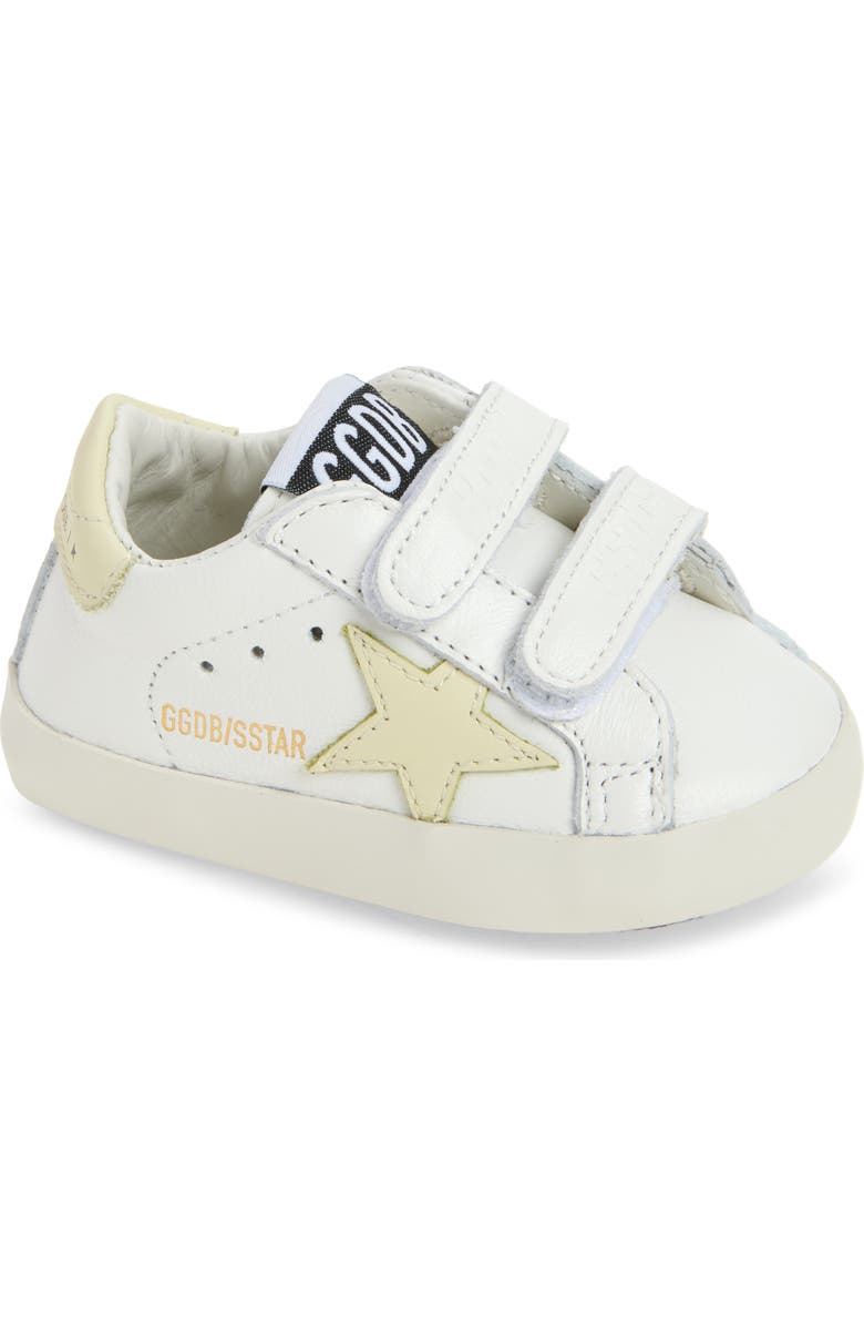 Golden Goose Baby School Sneaker, Main, color, White/ Yellow
