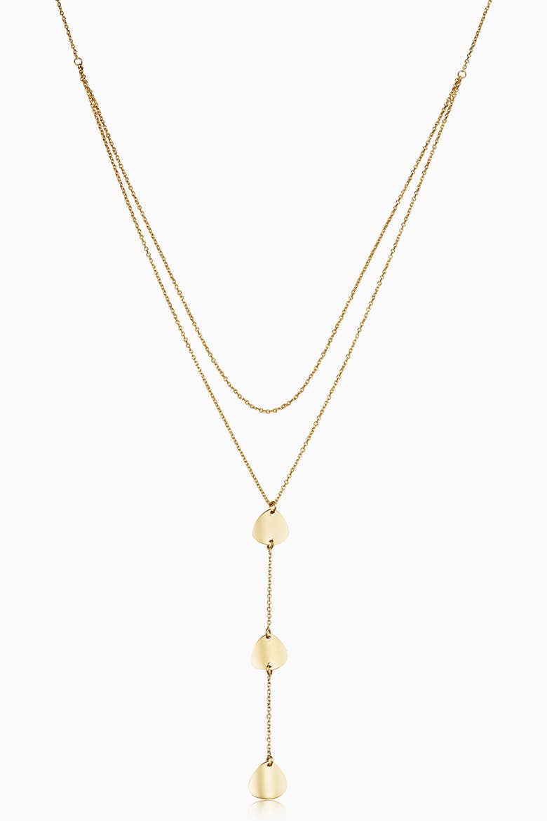 14K Yellow Gold Botticelli Drop Necklace, Main, color, Yellow Gold