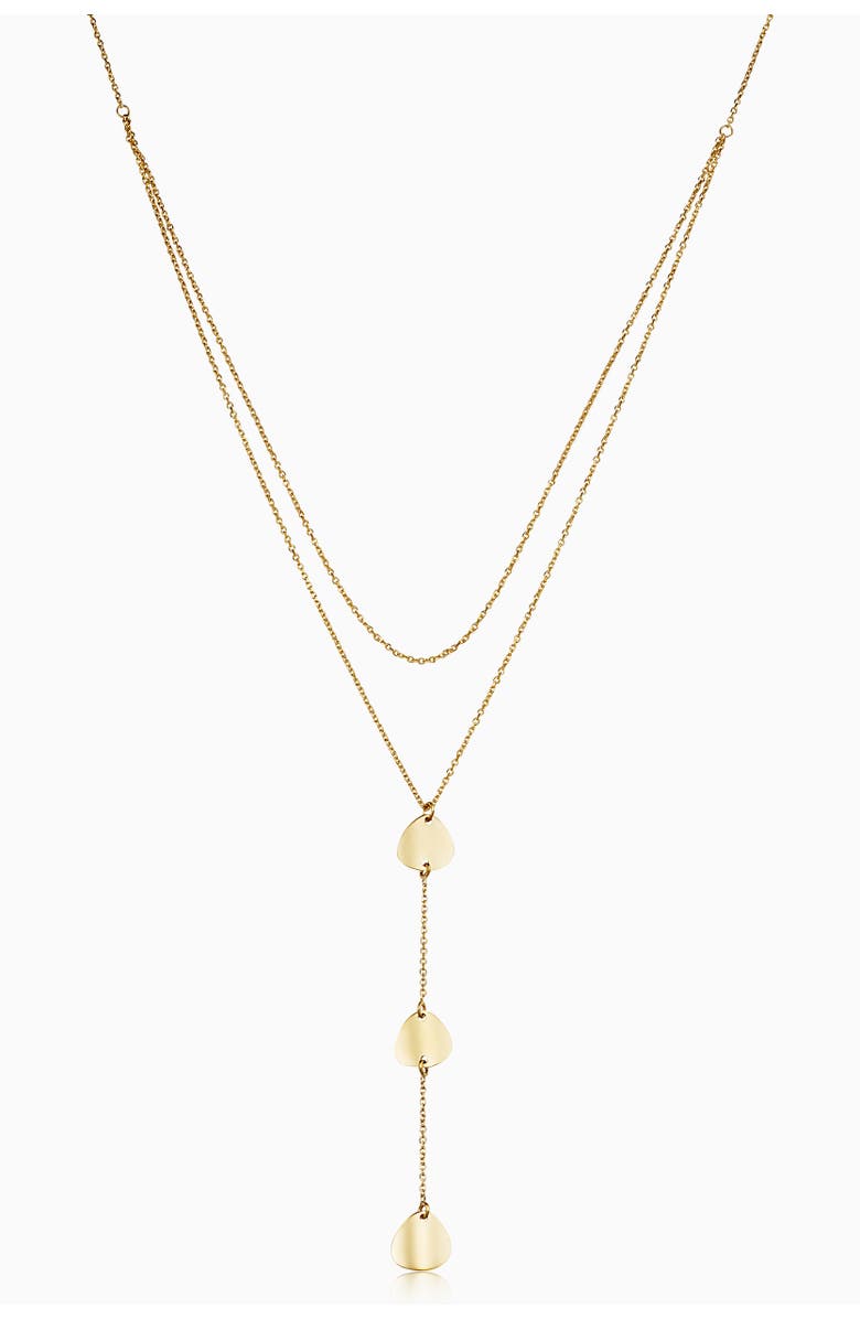 Oradina 14K Yellow Gold Botticelli Drop Necklace, Main, color, Yellow Gold