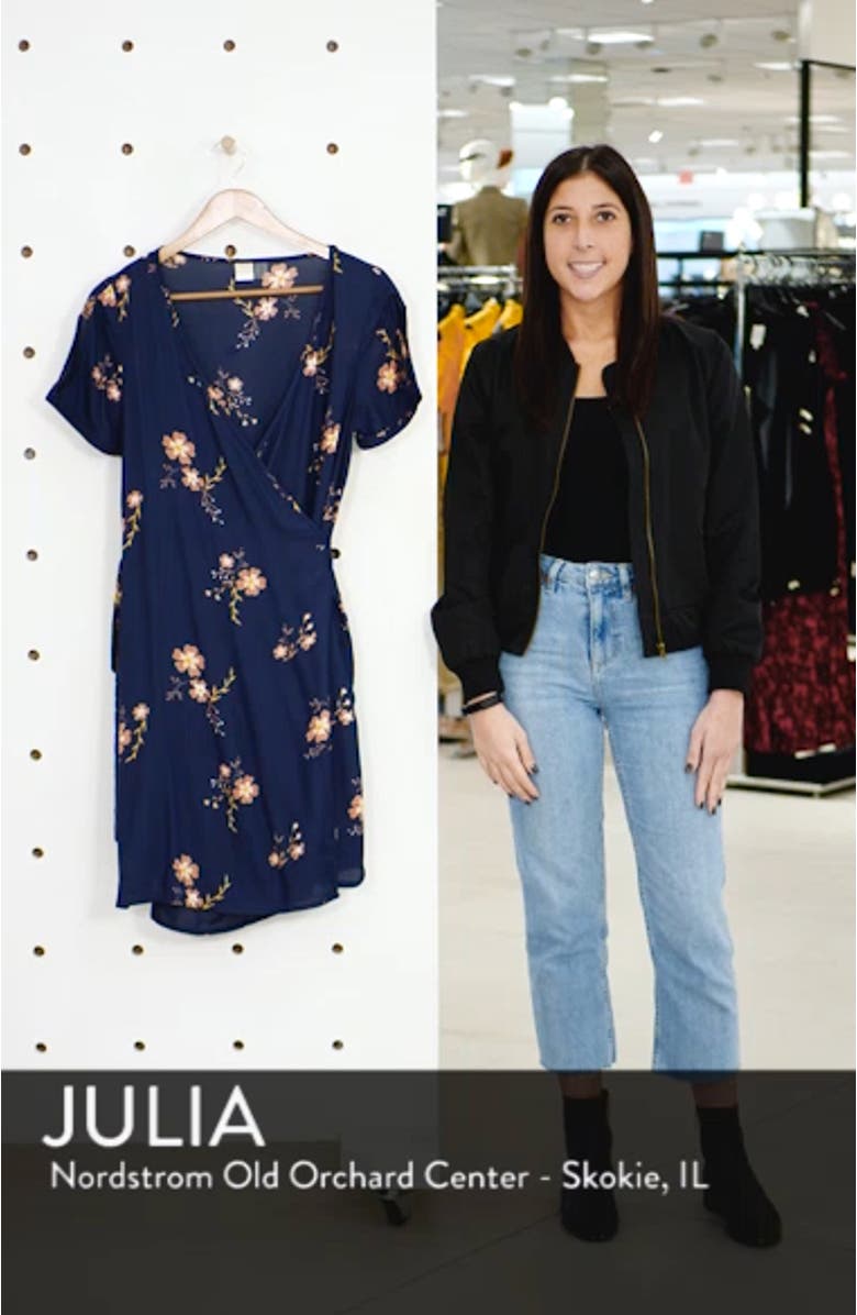 Monument View Floral Print Wrap Dress, sales video thumbnail