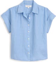 Alex Mill Maddie Linen Short Sleeve Button-Up Shirt
