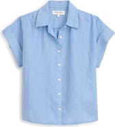 Alex Mill Maddie Linen Short Sleeve Button-Up Shirt