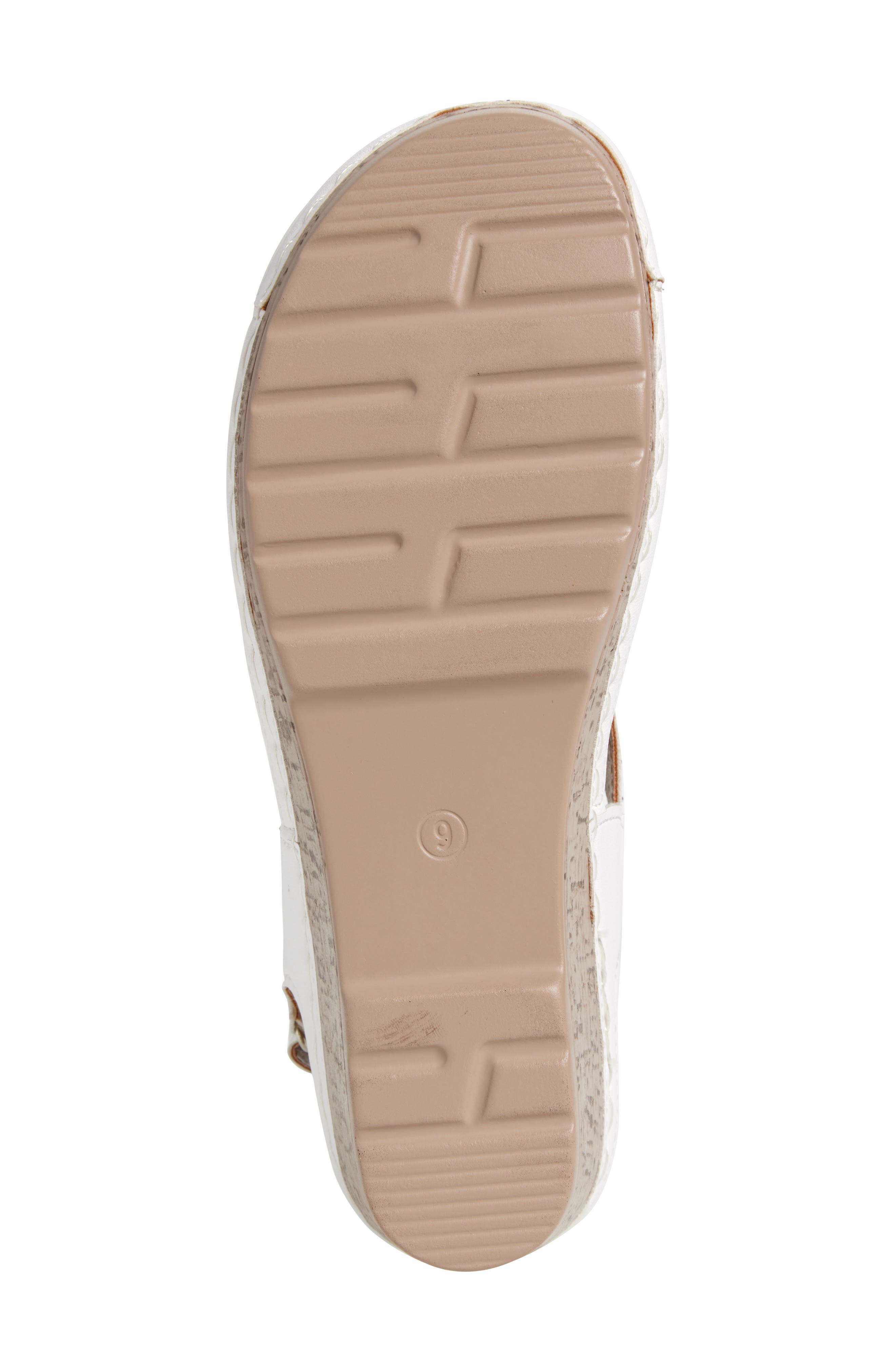 EXTREME BY EDDIE MARC Wedge Slingback Sandal, Alternate, color, White