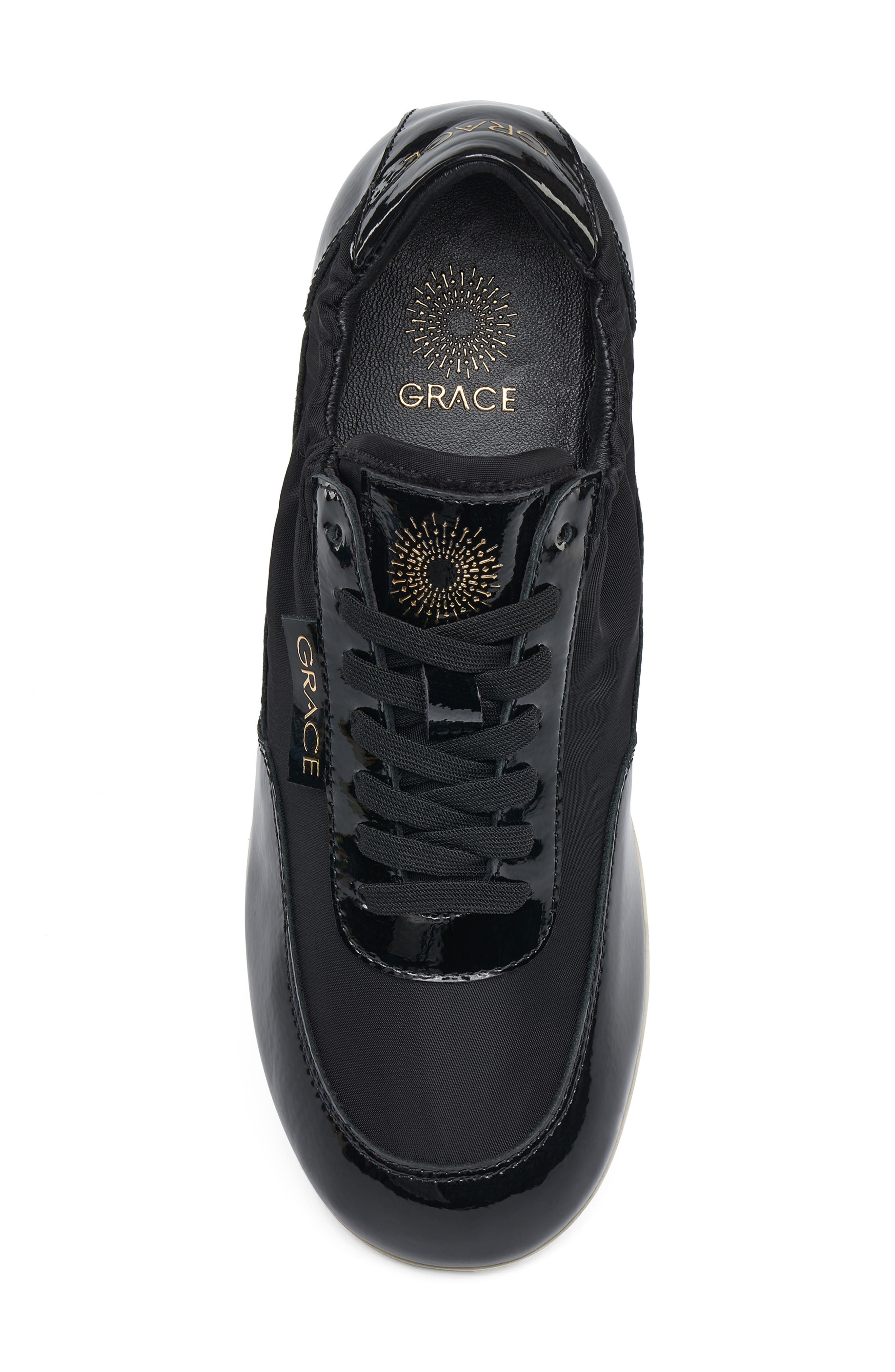 Pamela Sneaker, Alternate, color, BLACK