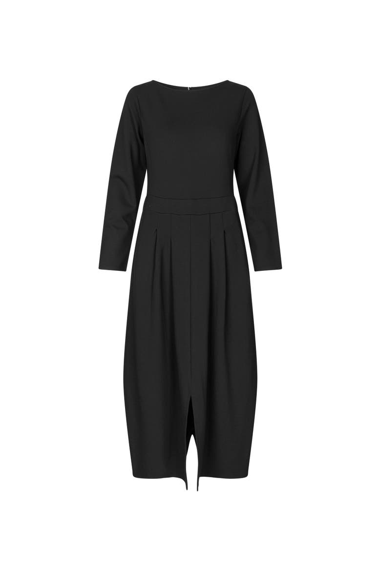 MaNaelise Long Sleeve Maxi Dress, Alternate, color, Black