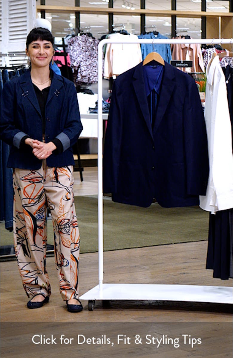 Lavelle Summerweight Navy Wool Blazer, sales video thumbnail