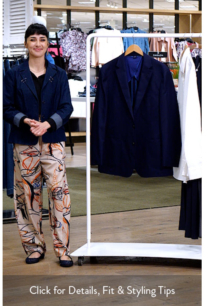 Lavelle Summerweight Navy Wool Blazer video