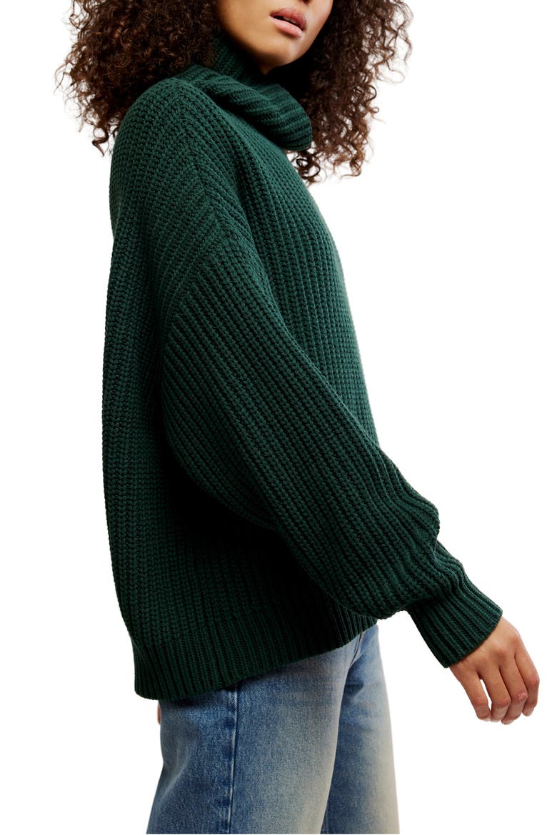 Swim Too Deep Turtleneck Sweater, Alternate, color, DEEPEST SPRUCE