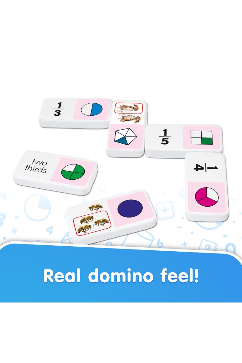 Fraction Dominoes, Alternate, color, Multicolored